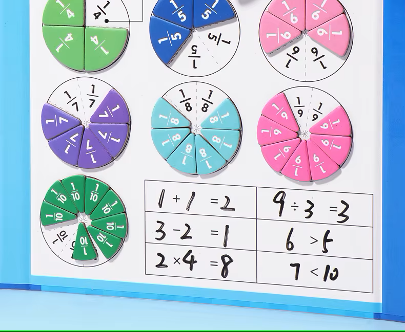 Educational Math Puzzle – Fraction Learning Game for Children