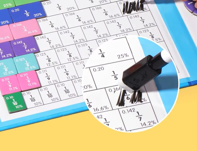 Educational Math Puzzle – Fraction Learning Game for Children