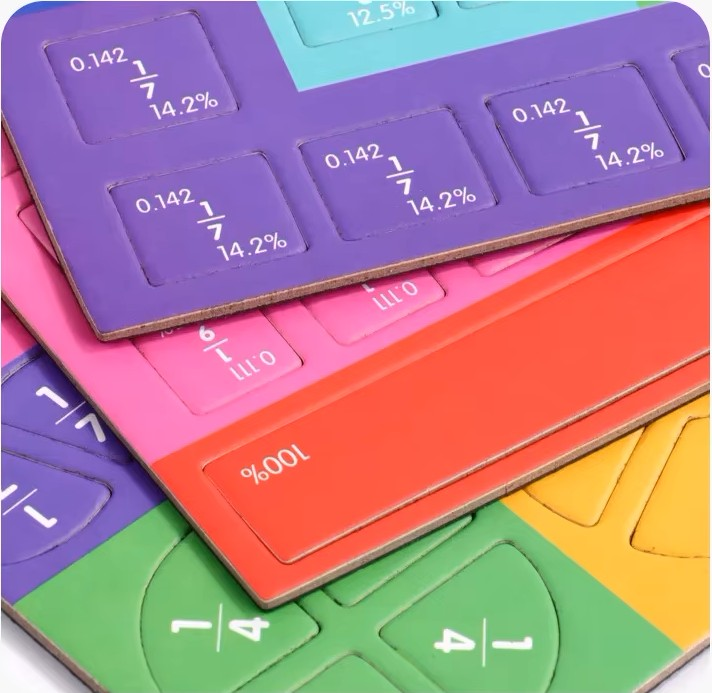 Educational Math Puzzle – Fraction Learning Game for Children