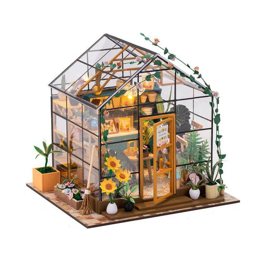 Miniature House Building Toy – DIY Dollhouse Kit for Kids
