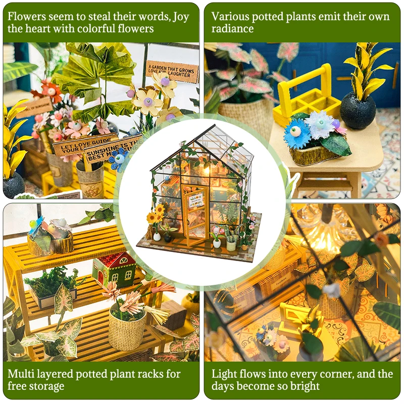Miniature House Building Toy – DIY Dollhouse Kit for Kids