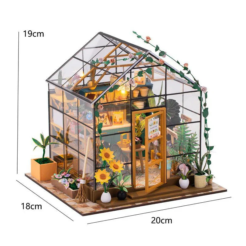 Miniature House Building Toy – DIY Dollhouse Kit for Kids