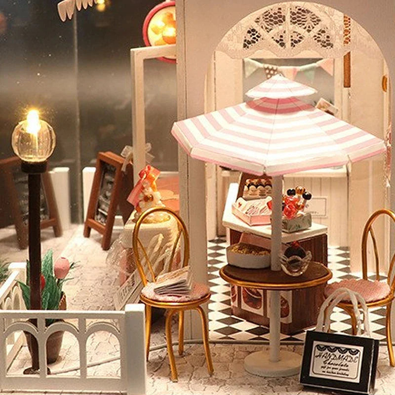 Miniature House Building Toy – DIY Dollhouse Kit for Kids