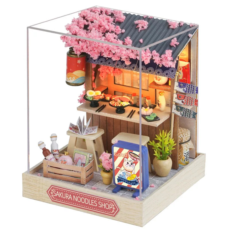 Miniature House Building Toy – DIY Dollhouse Kit for Kids