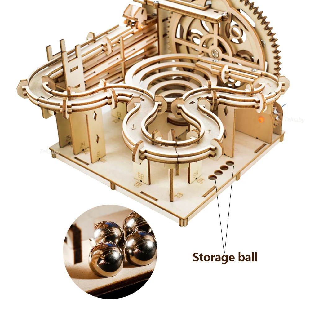 Wooden Marble Run Artisan Maze